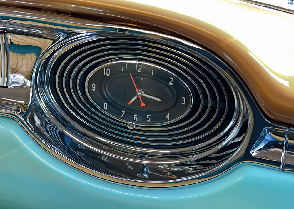 clock in ’56 Mercury Monterey