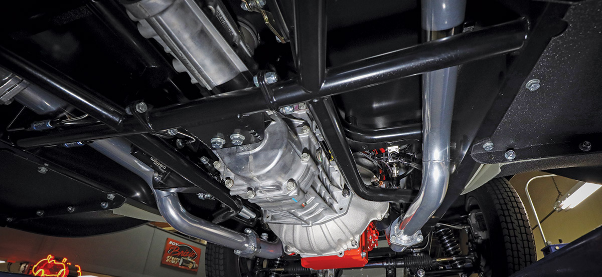 chassis view of ’32 Ford Sedan Delivery