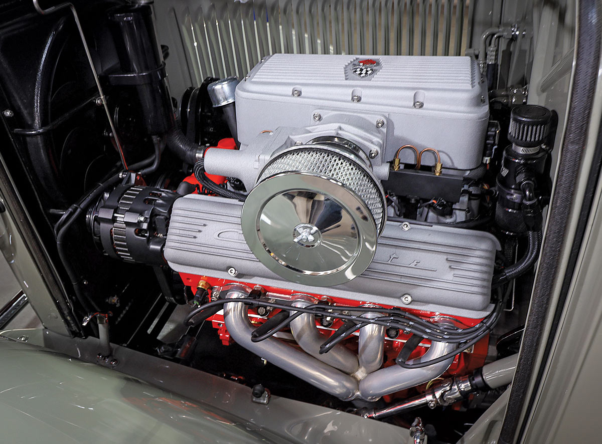 engine of ’32 Ford Sedan Delivery