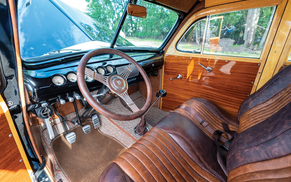 interior of a ’48 Ford Woodie