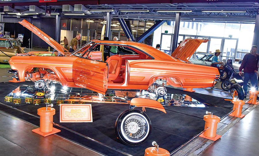 Jesse Saldana’s orange ’65 Impala