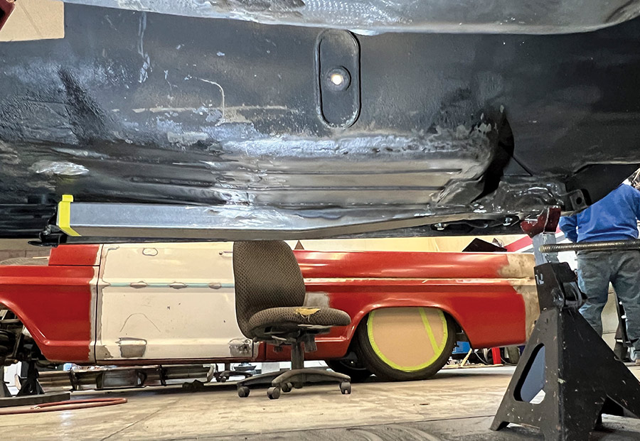 view of the straight-through connector design