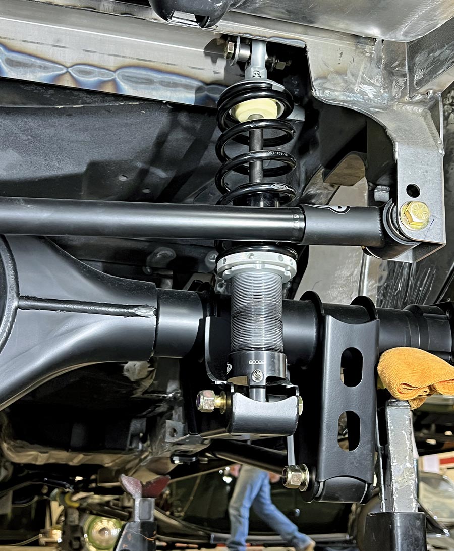 view of the adjustable coilovers