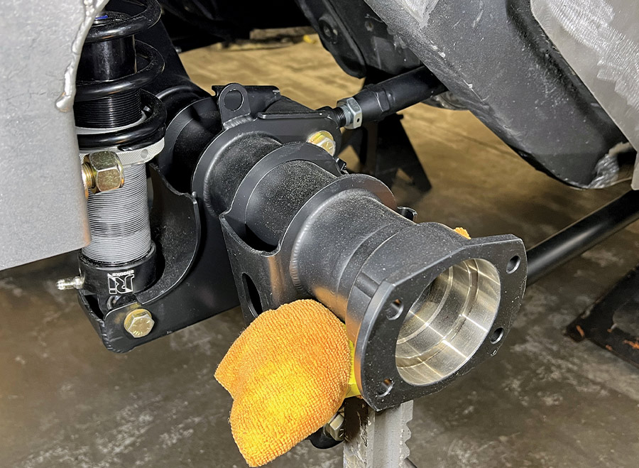 view of the axle ends