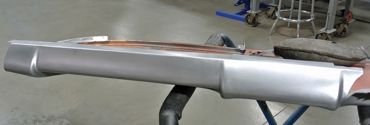 After metal finishing the seams are completely invisible