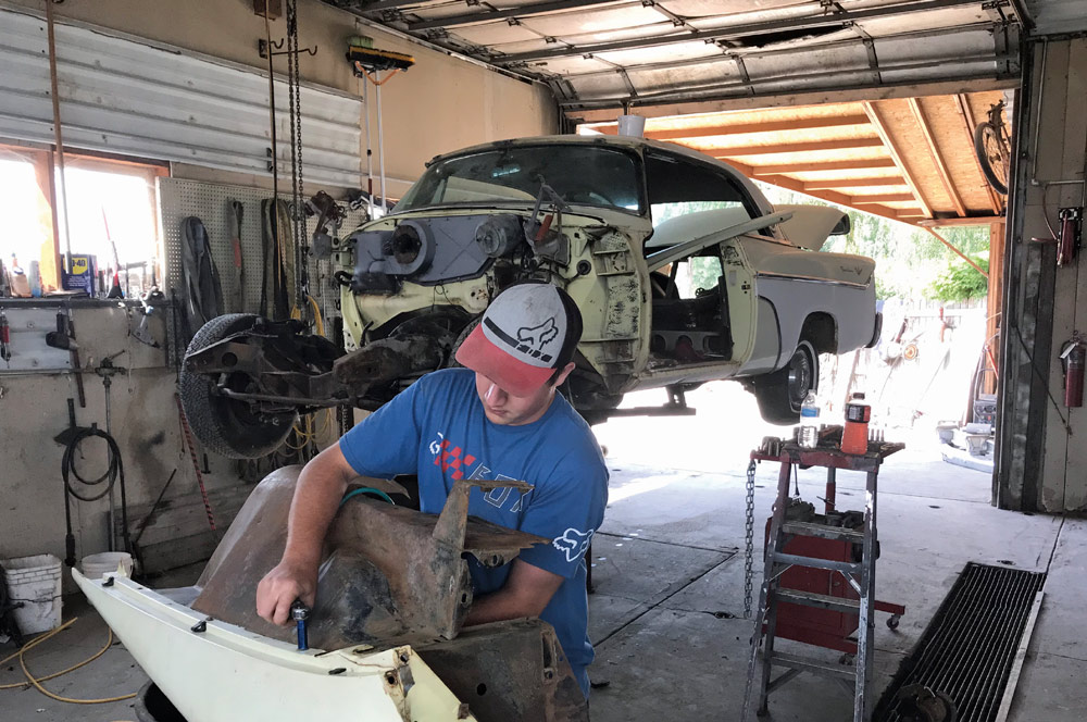 The complete disassembly began with the car being delivered to Radford Automotive