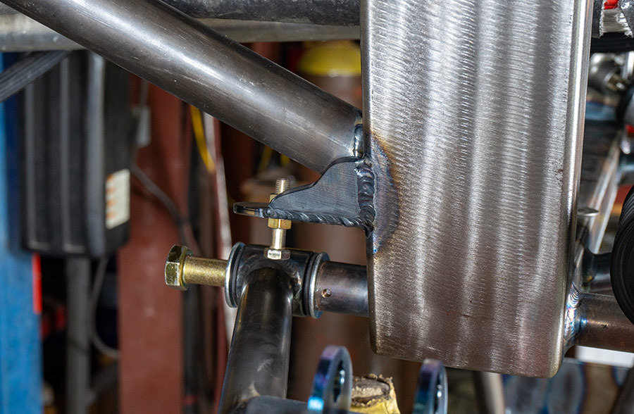 Complete weld to underside of frame to suspension 1955 Bel Air