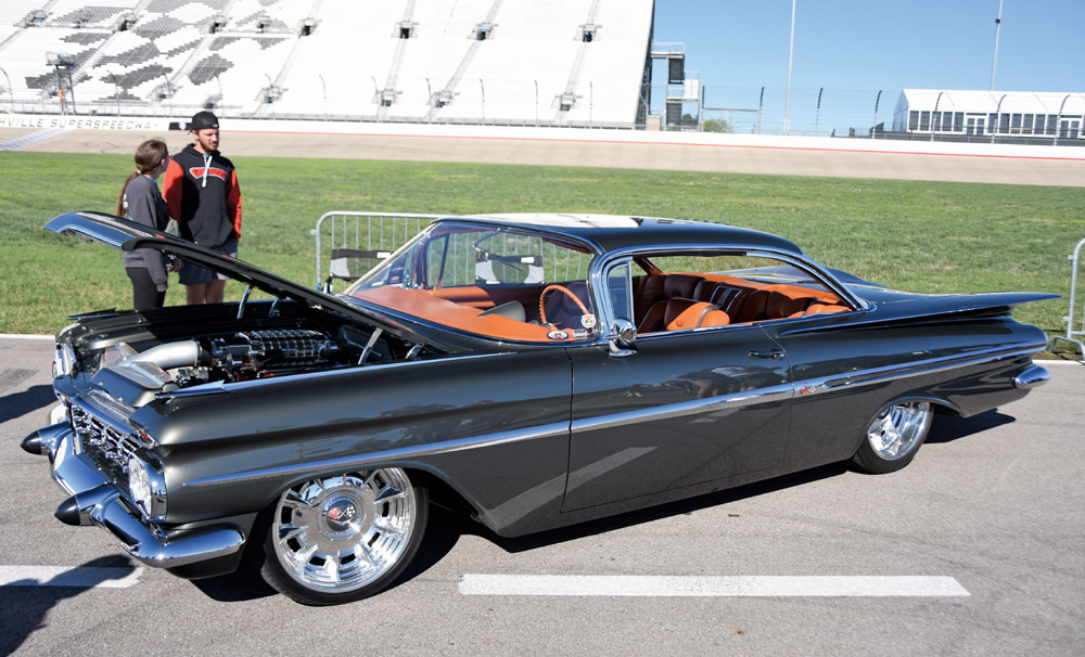 gray car at a car show