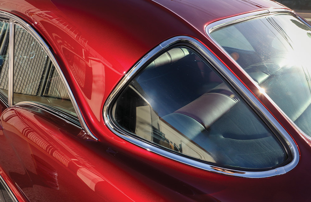 1957 Buick rear passenger window