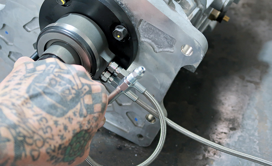 throwout bearing properly positioned