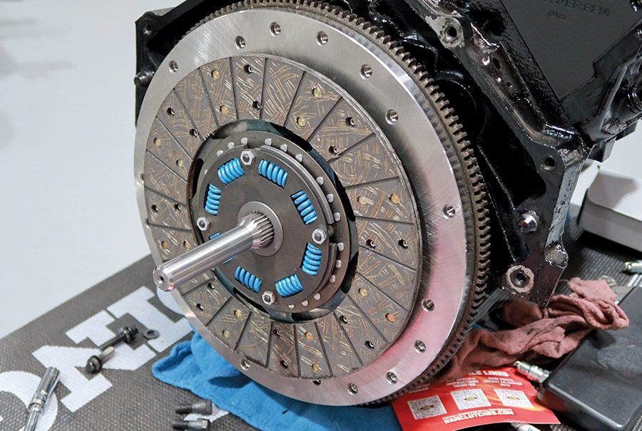 RAM friction disc being held in place with an alignment tool