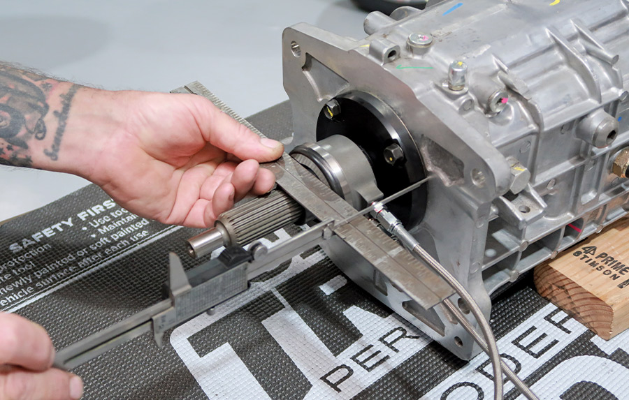 throwout bearing distance being checked