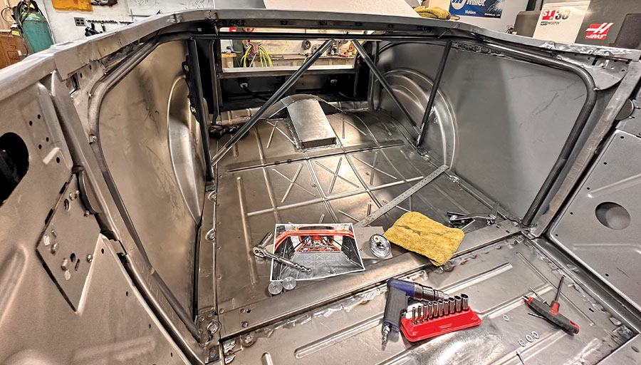 body being fitted to the chassis and gapped the doors and decklid