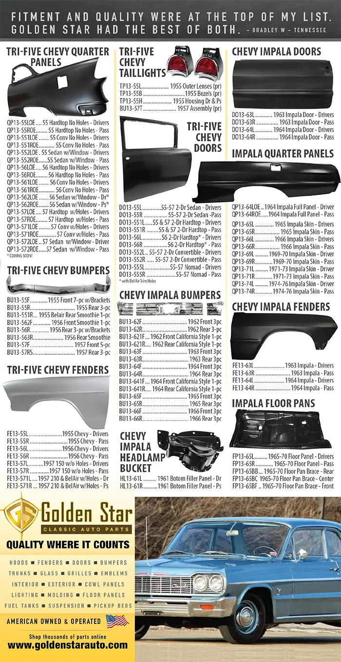 Golden Star Classic Auto Parts Advertisement