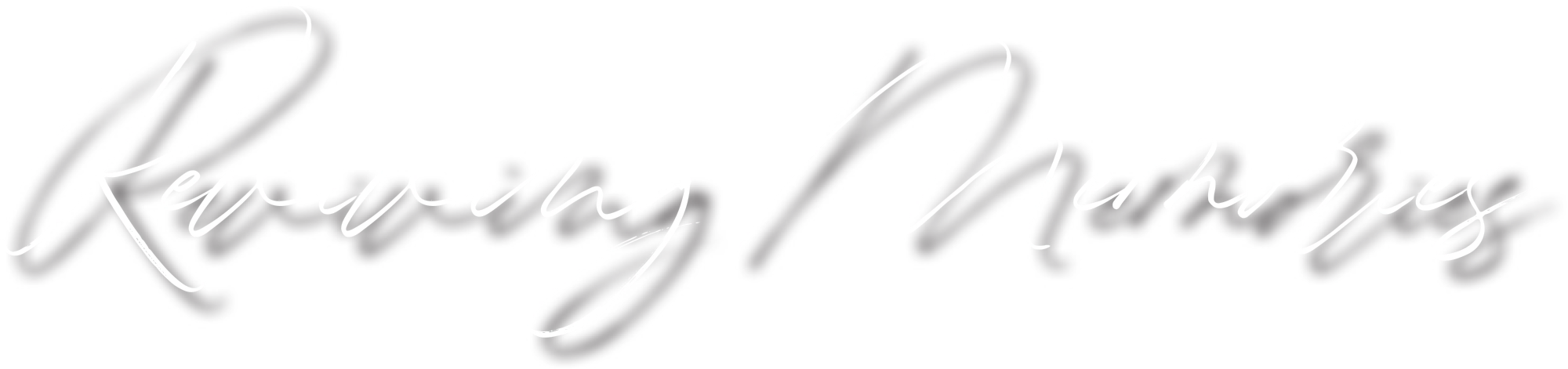 Reviving Memories typography 