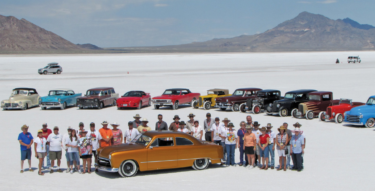 Bonneville Road Tour out in the desert