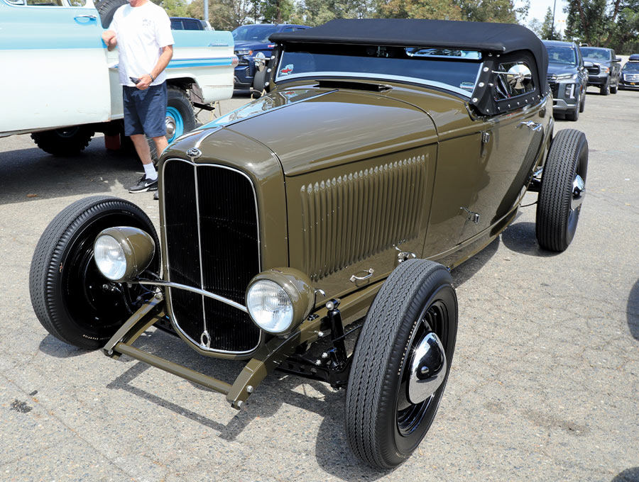 olive green 1932 Ford highboy roadster