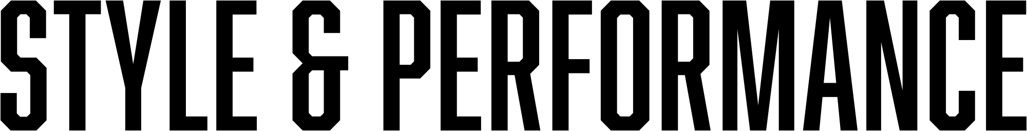 Style & Performance typography 