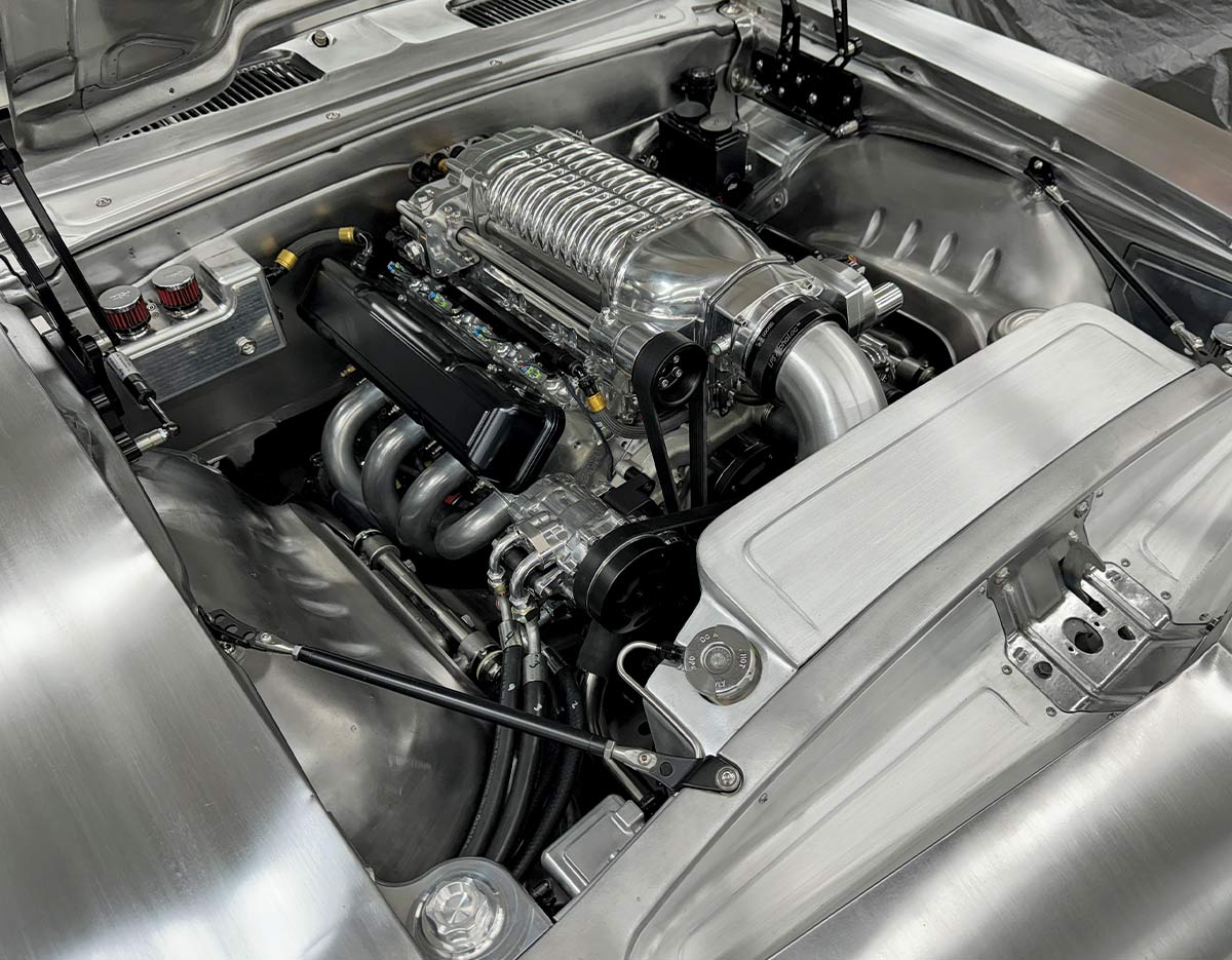 1969 Camaro engine bay supercharged LS billet accessory drive