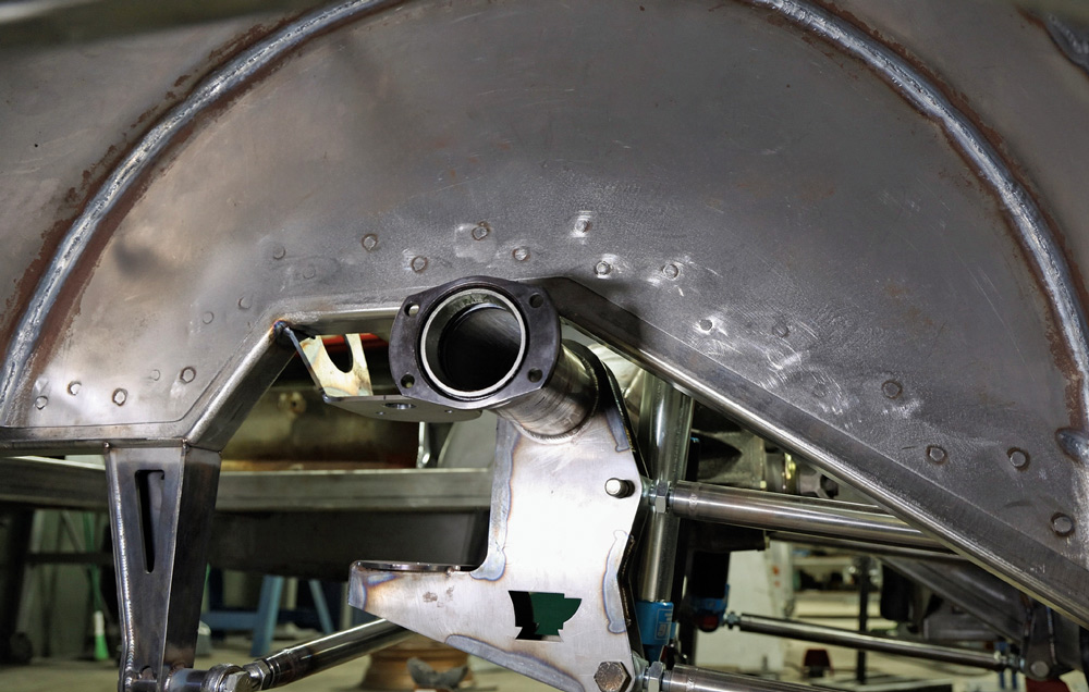 1962 Chevy convertible mini tub with upper four-link bracket welded in