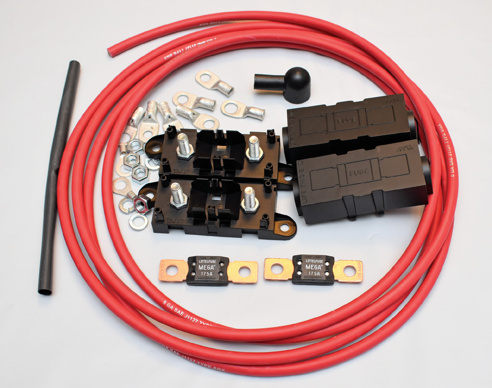 mega fuse kit red power wire fuse block terminals ring lugs electrical hardware