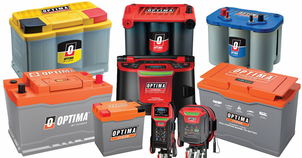 optima batteries full product lineup including redtop, yellowtop, bluetop models