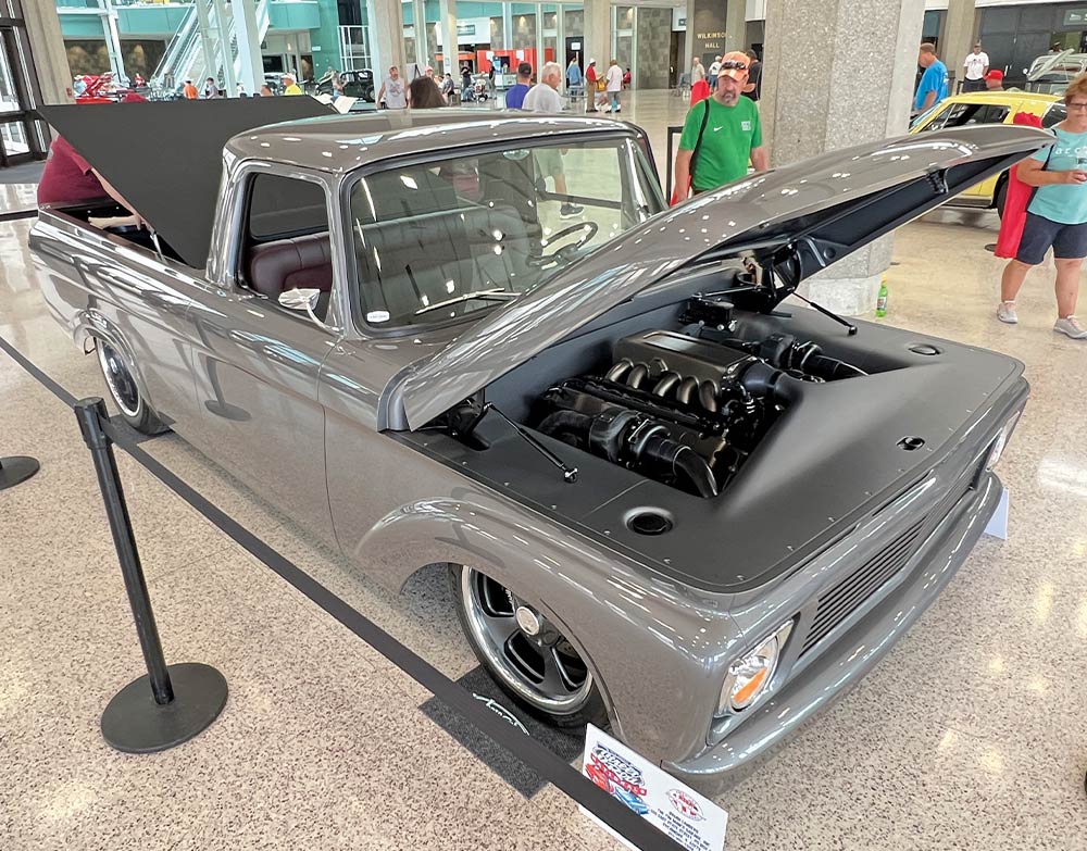 1963 Chevy C10 pickup gray LS swap smooth bay black Billet wheels Builders Showcase