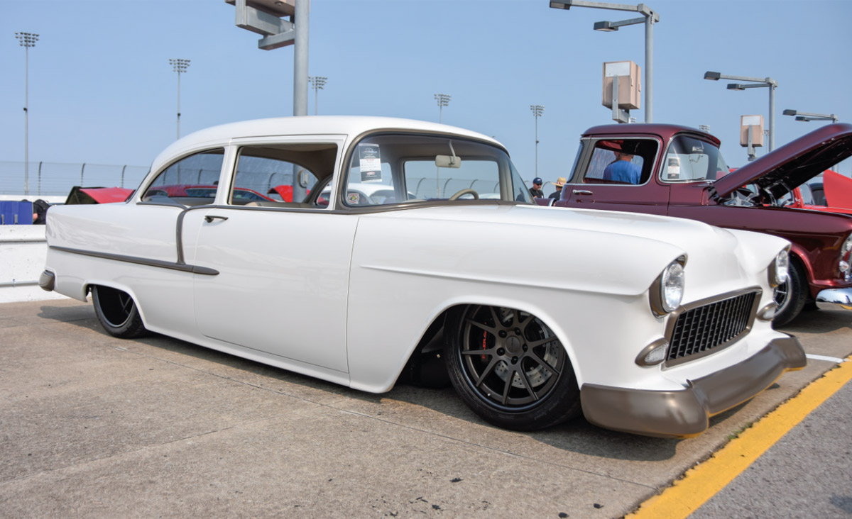 white 1955 Chevy