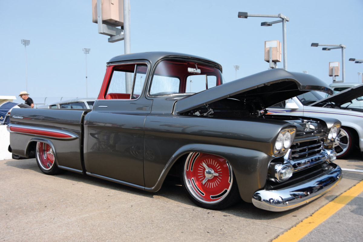 grey 1955 Chevy Nomad