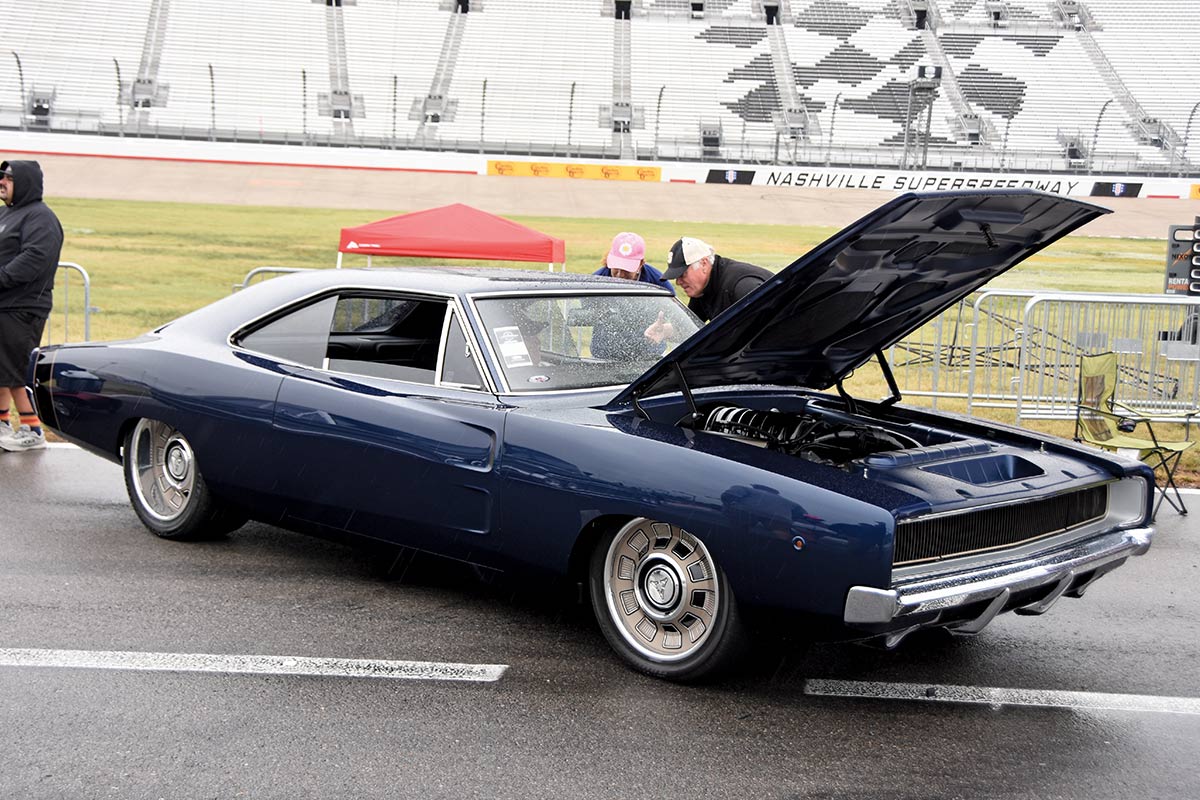 dark navy blue 1968 Dodge Charger
