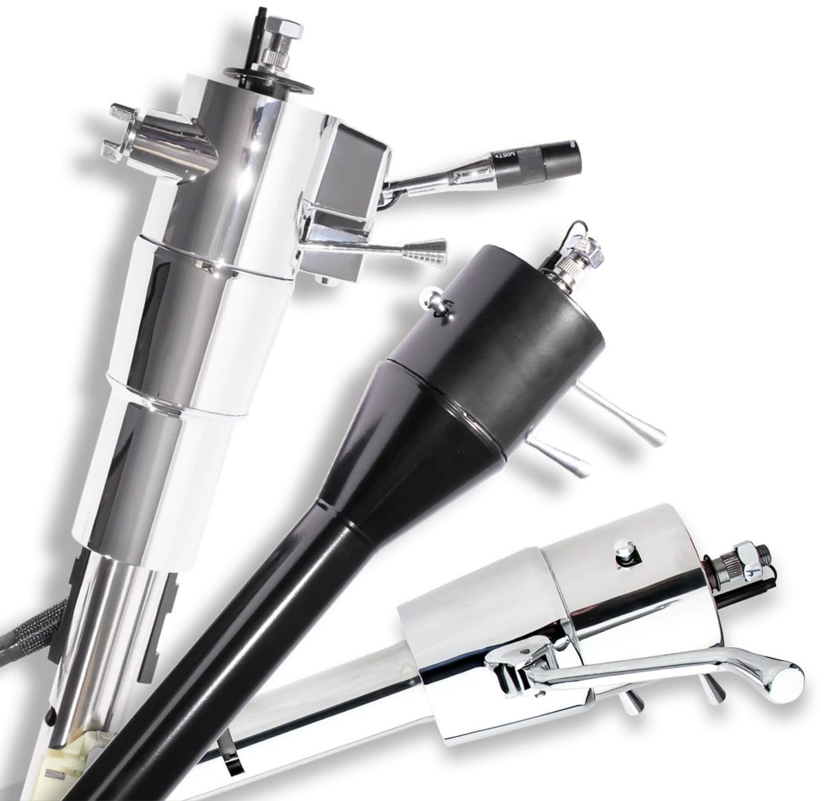 three tilt steering columns