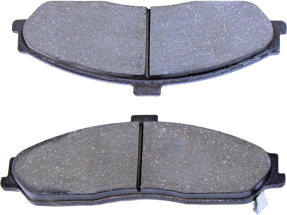 1965 mustang disc brake pads close-up ceramic compound front and rear matched set