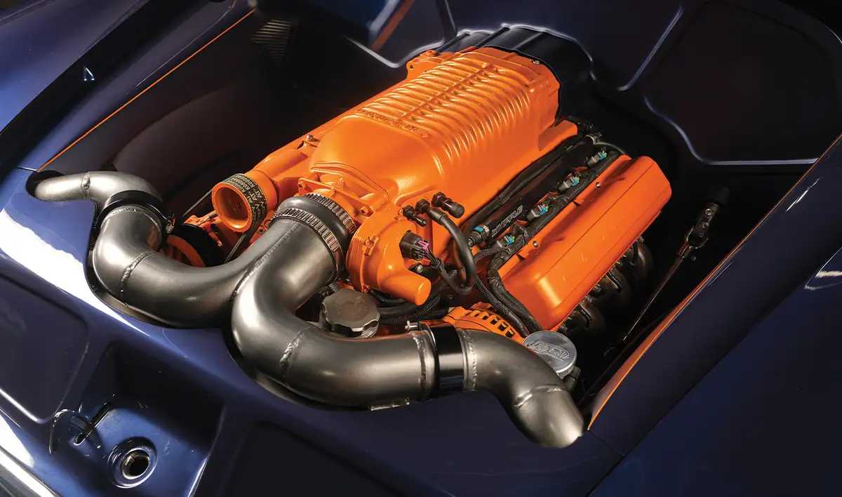 1952 chevy styleline whipple supercharged chevrolet v8 custom headers shaved engine bay