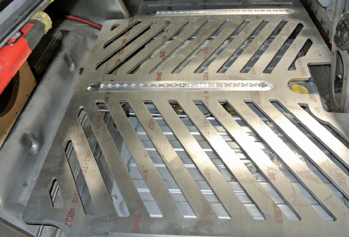 1971 plymouth duster trunk panel install fuel access subwoofer amp netting upgrade