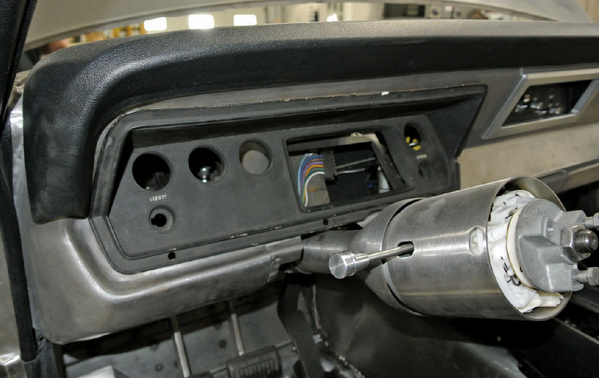 1971 plymouth duster dash shell stripped column exposed