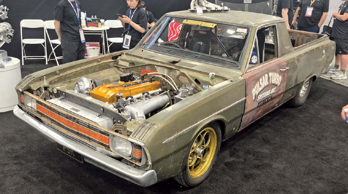 1968 dodge d100 pickup pulsar turbo patina show truck sema