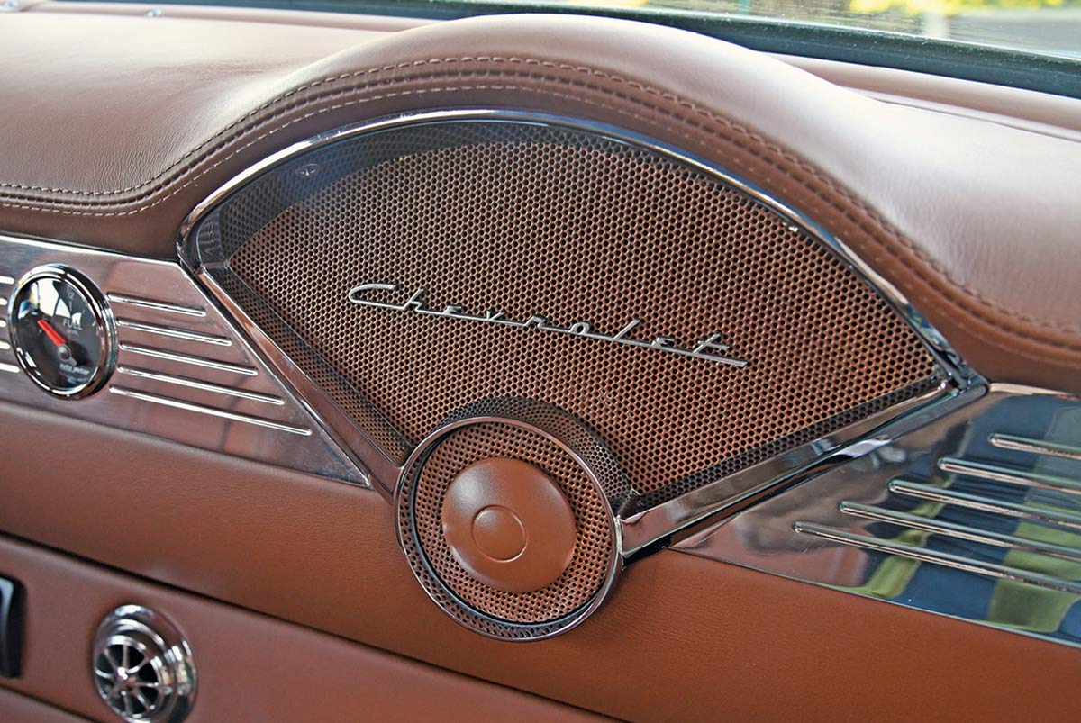 Chevrolet logo on the dashboard