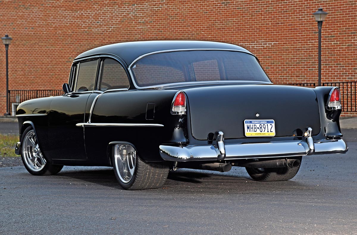 Full rear view of the Chevy showing the Pennsylvania license plate