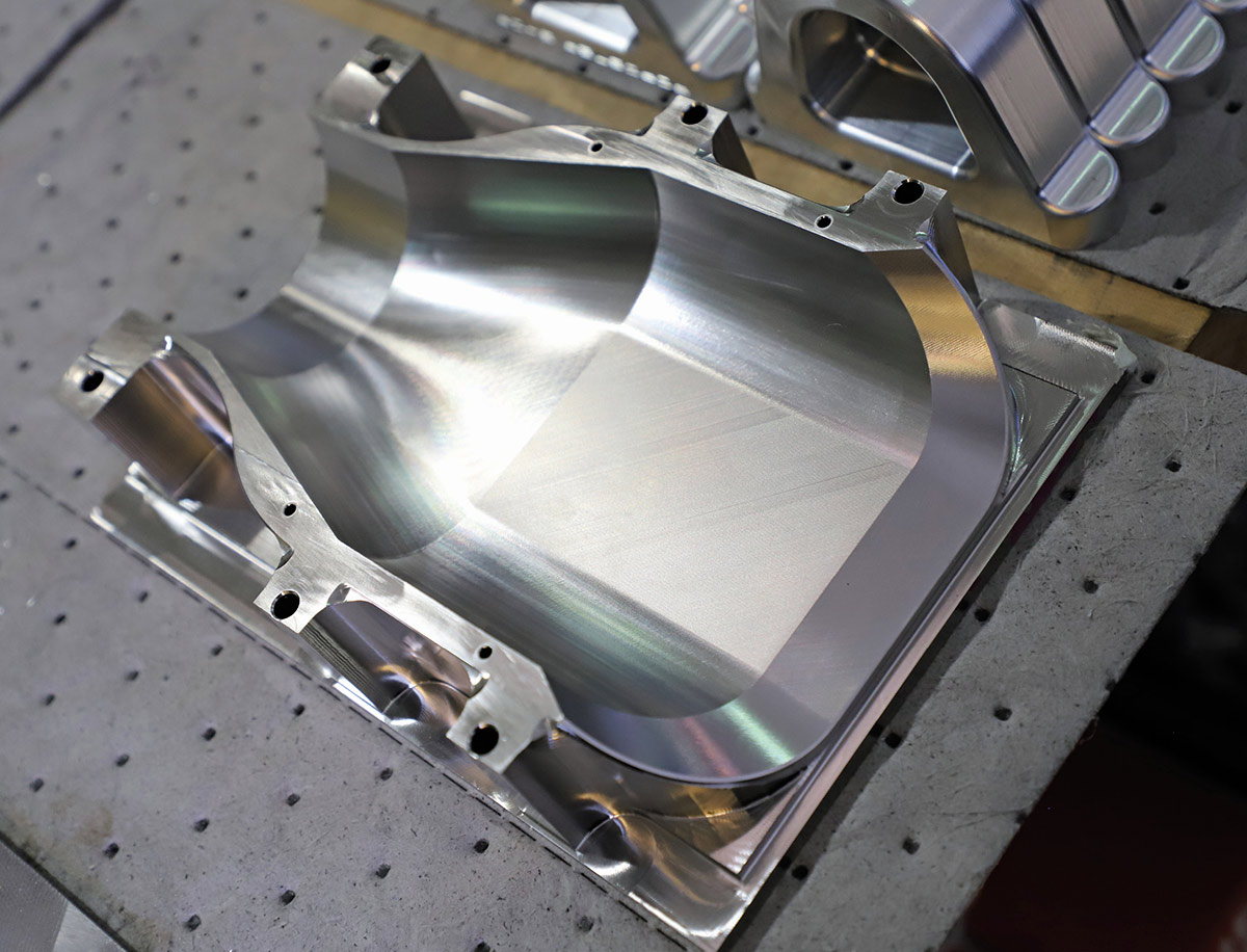 1970 Chevelle - Billet Oil Pan Detail A polished aluminum billet oil pan