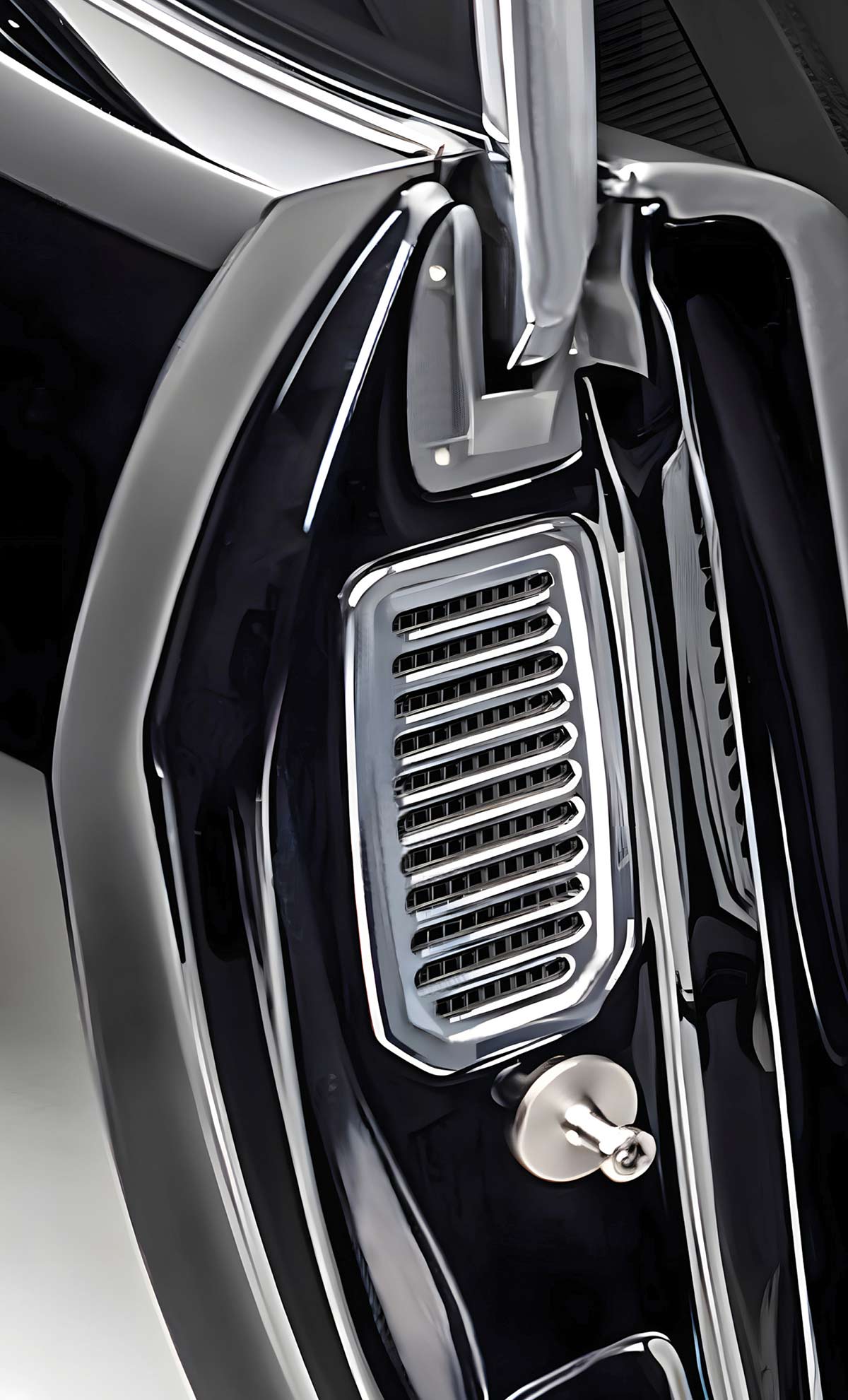 1970 Chevrolet Chevelle - Black exterior detail showing chrome vent and door handle