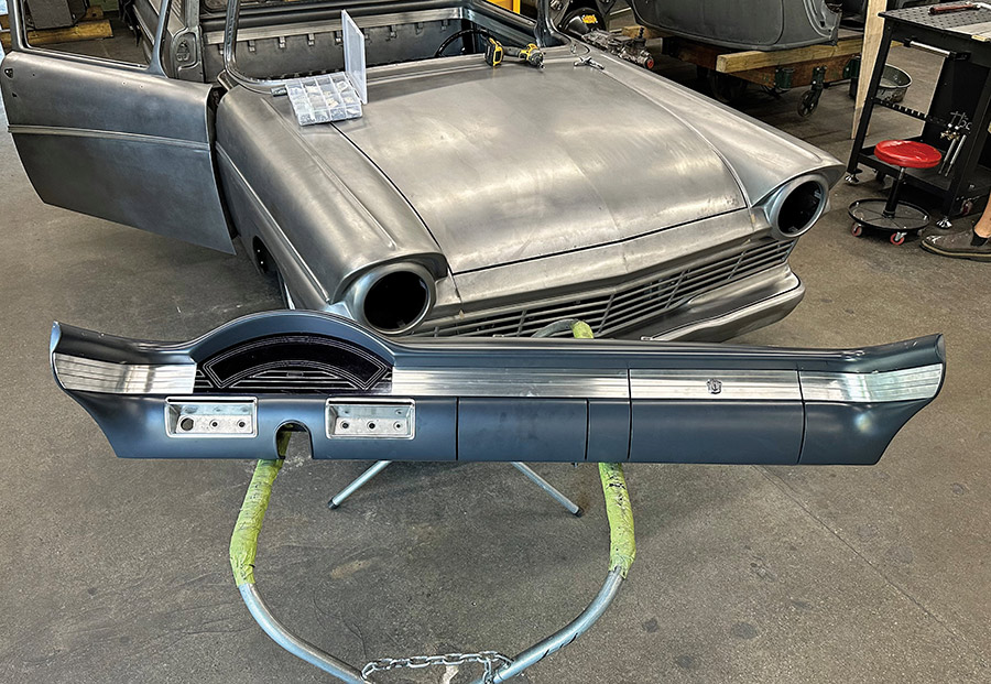 Aluminum trim segments and dash curvature test.
