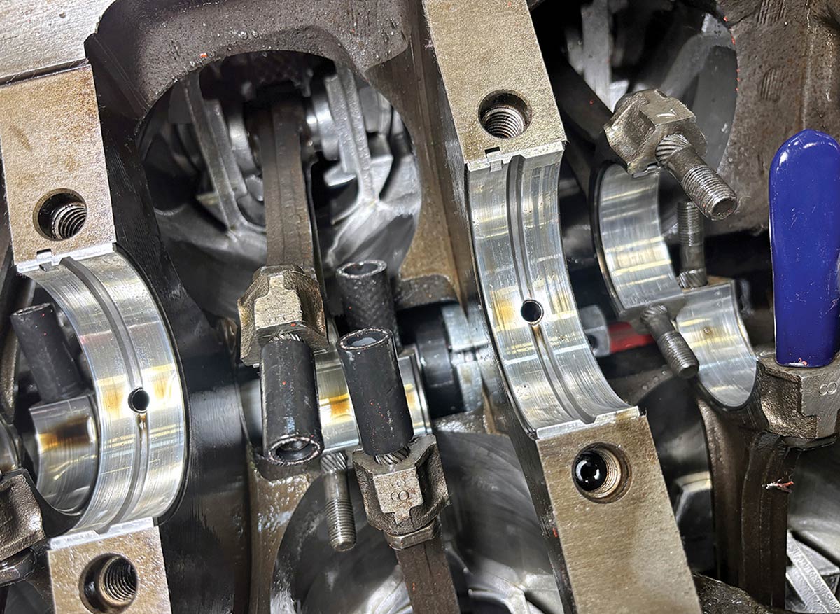 Fuel hose used to protect connecting rod ends.
