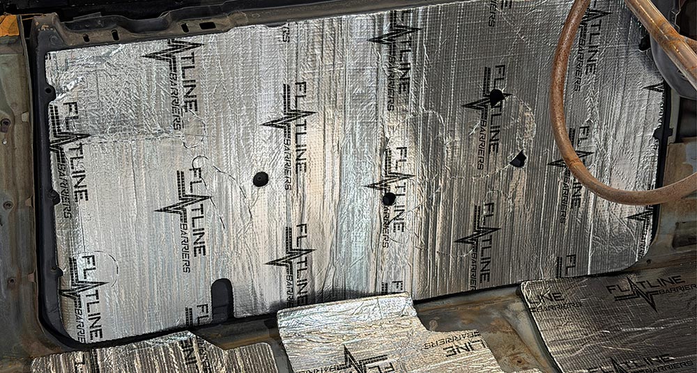 Full insulation coverage on a driver's side car door.