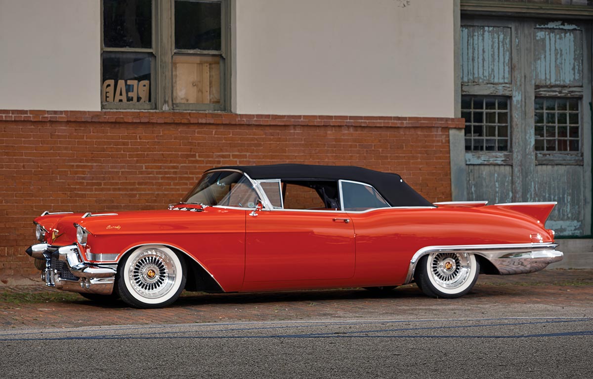 Side profile of the 1957 Cadillac Eldorado Biarritz convertible