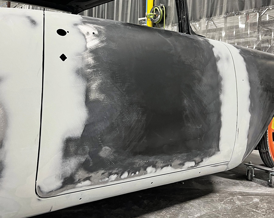 Finalizing door gap fit with new quarter-panels