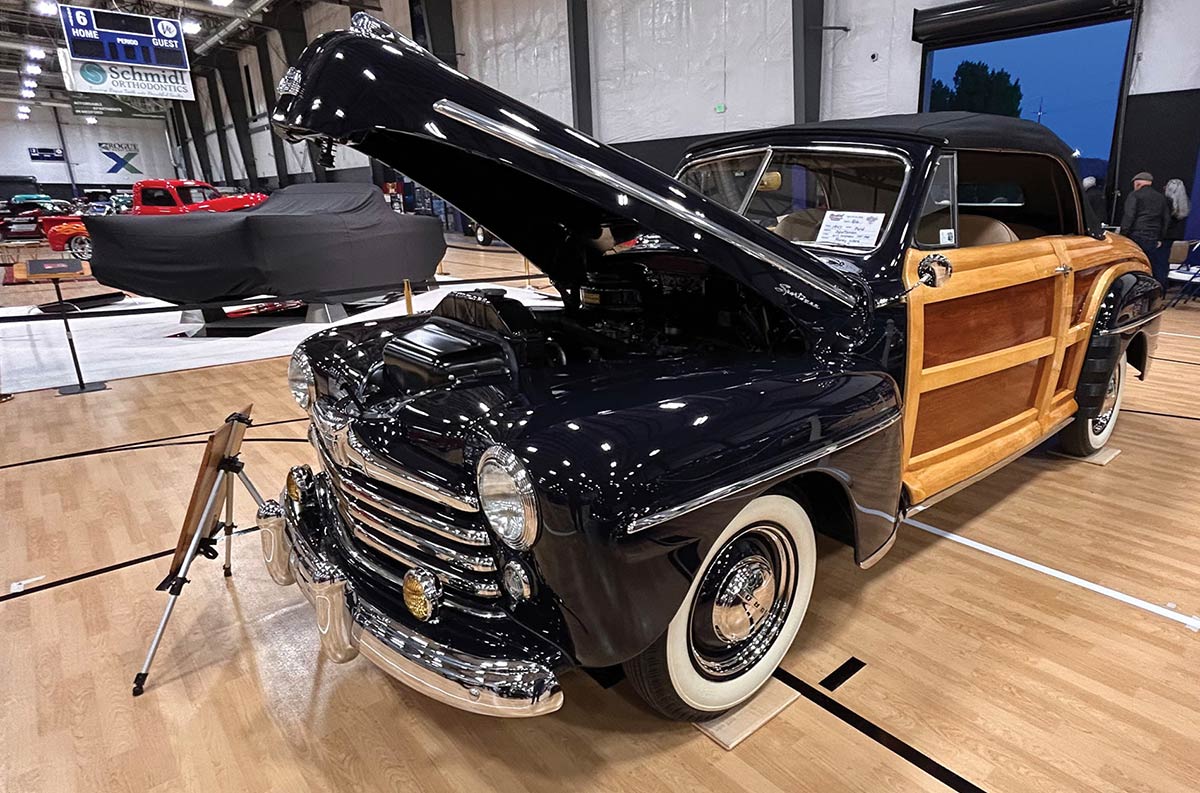 Barcelona Blue 1947 Ford Sportsman woody convertible