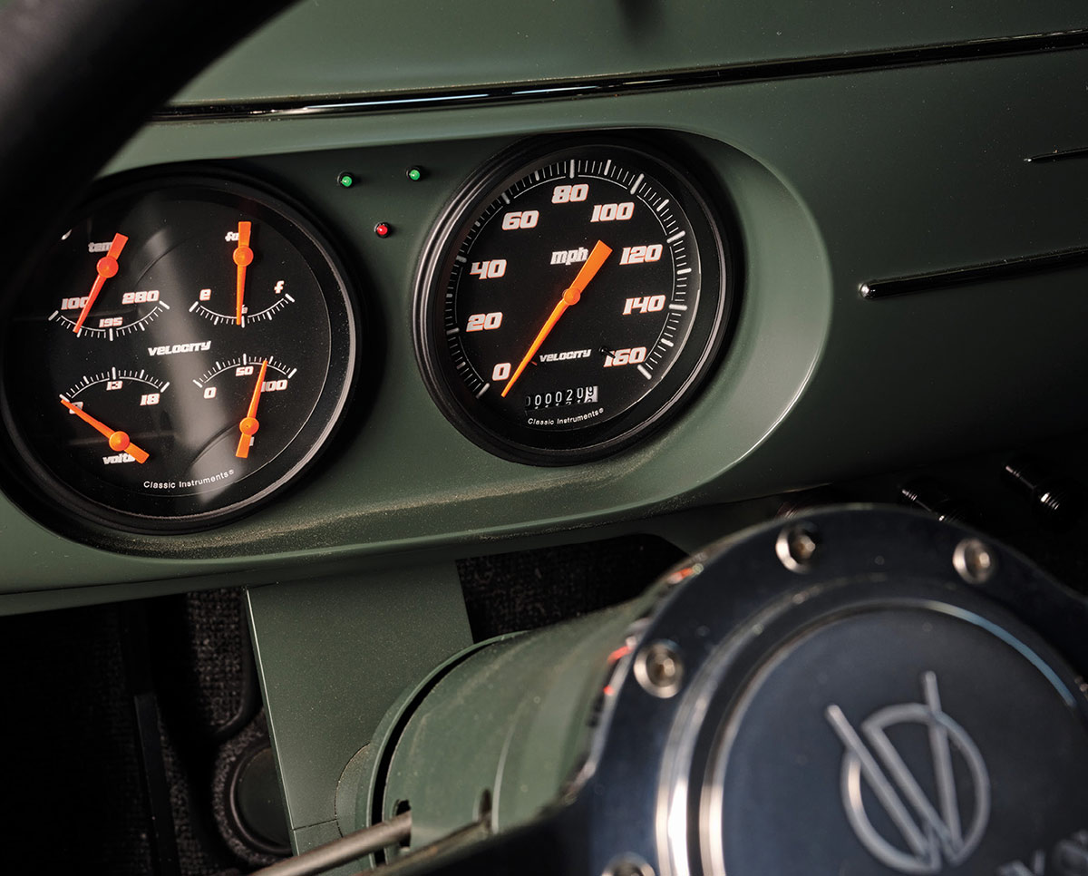 Velocity series gauges in a custom dashboard